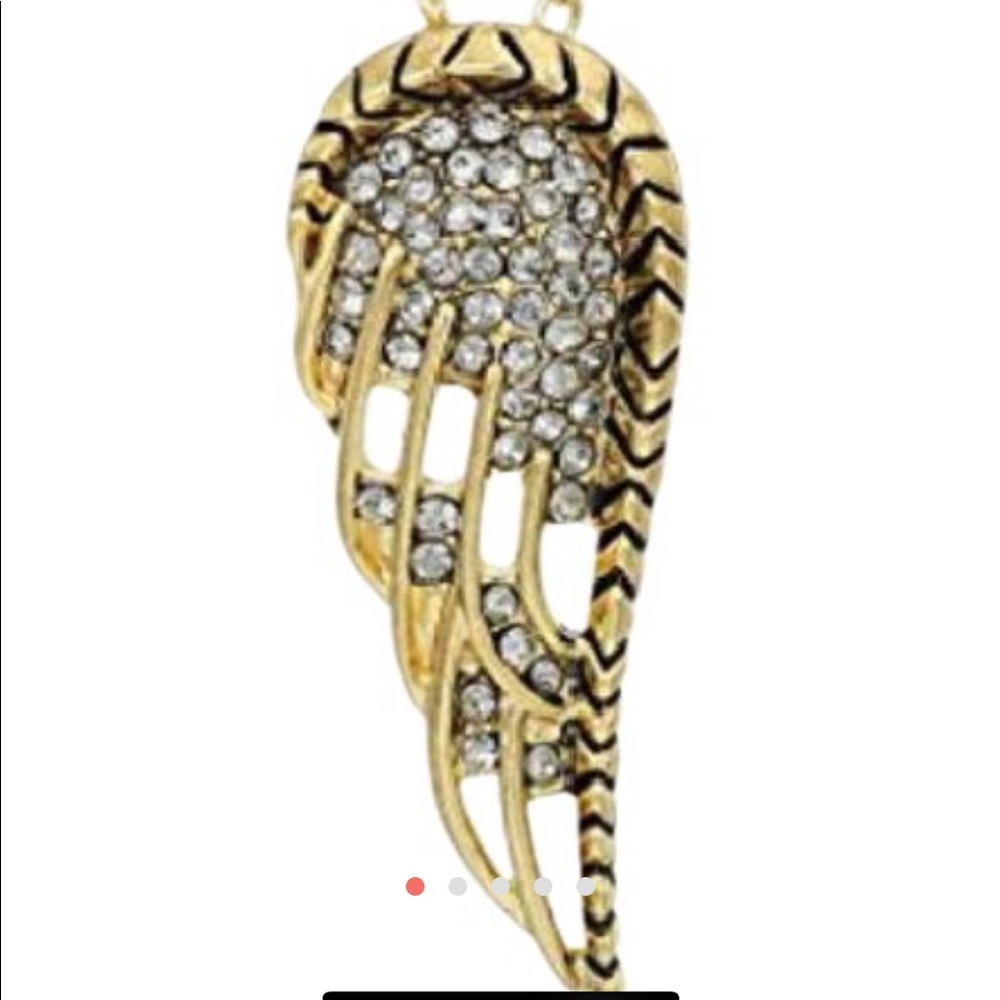 House of Harlow 1960 wing necklace.